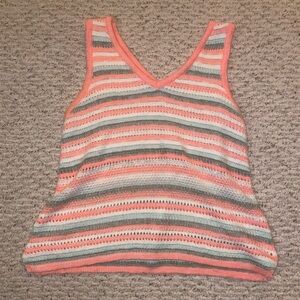 Cloud Chaser Striped Sleeveless Knit Top